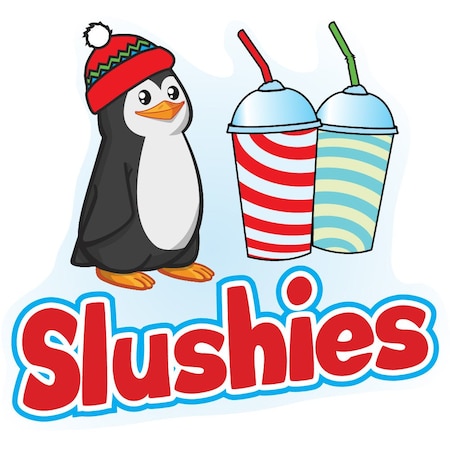Signmission SLUSHIES Concession Decal sign cart trailer stand sticker equipment, D-DC-24-Slushies D-DC-24-Slushies
